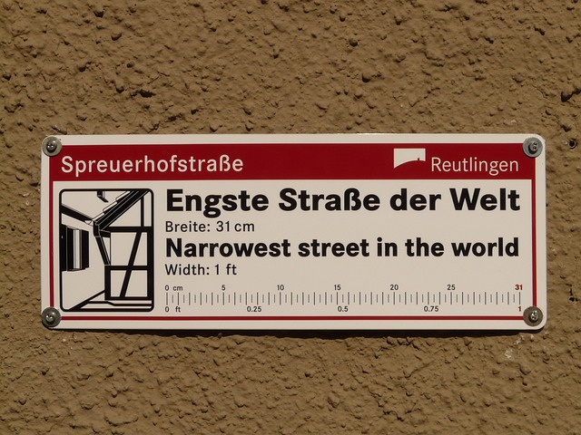 Spreuerhofstrasse 世界上最窄的街道 记录 - 上的免费照片