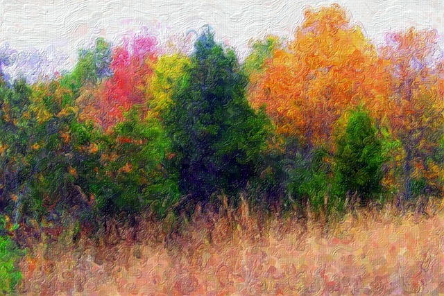 绘画 秋天 景观 - 上的免费照片