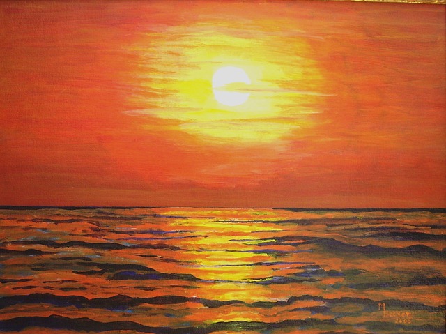 海 前夕 绘画 - 上的免费图片