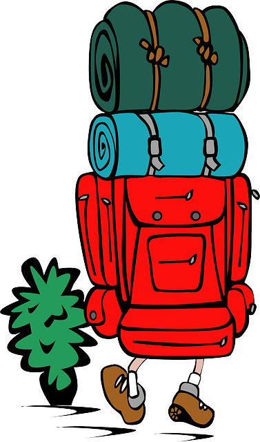 背包旅行 远足 野营 - 免费矢量图形