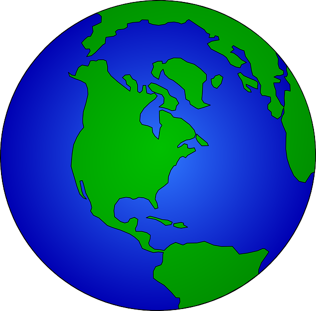 地球 世界 美国 - 免费矢量图形