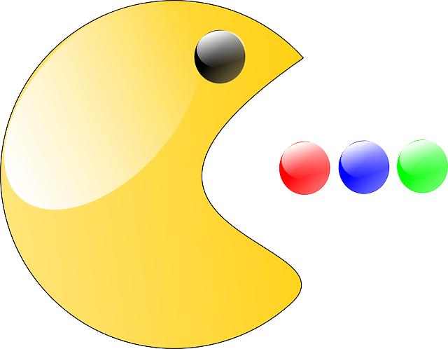 Pac Man 游戏 笑脸 - 免费矢量图形