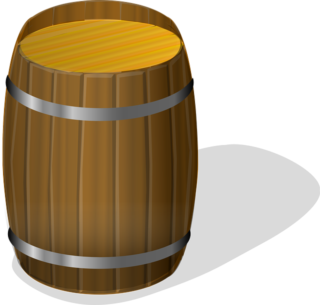 桶 葡萄酒 木制的 - 免费矢量图形