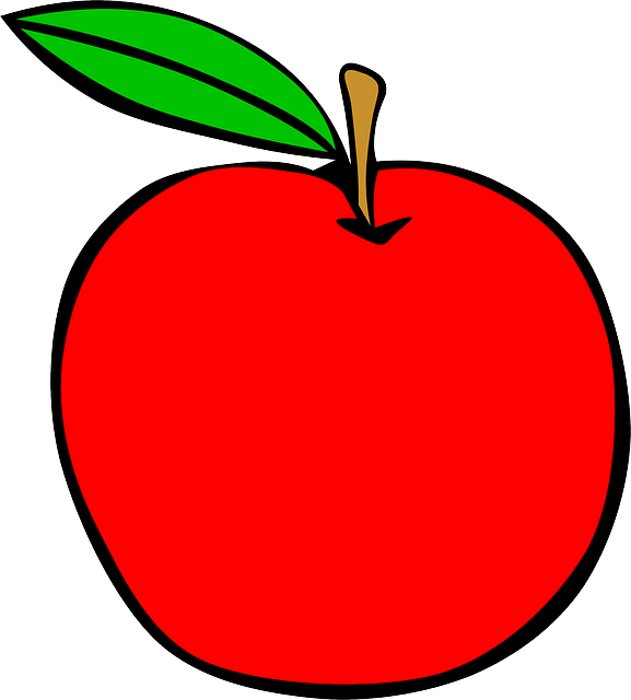 苹果 红色的 食物 - 免费矢量图形