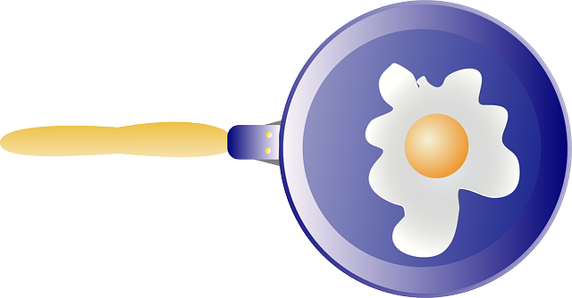 炒蛋 食物 潘 - 免费矢量图形