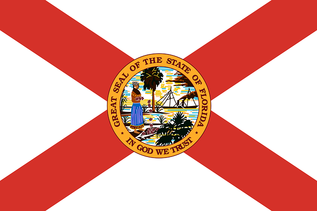 旗帜 佛罗里达 状态 - 免费矢量图形