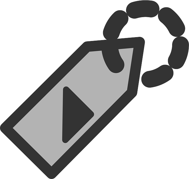 标签钥匙扣 运输 价钱 - 免费矢量图形