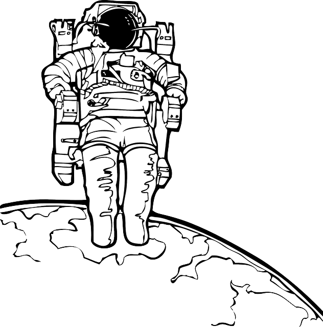宇航员 月亮 空间 - 免费矢量图形