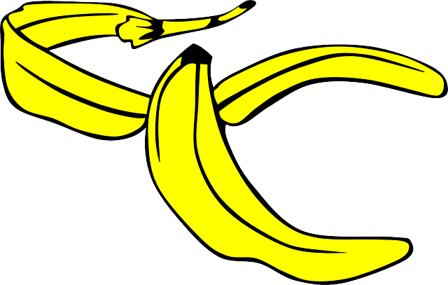 香蕉 黄色 剥 - 免费矢量图形