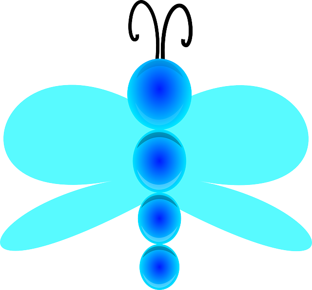 蜻蜓 卡通片 可爱的 - 免费矢量图形