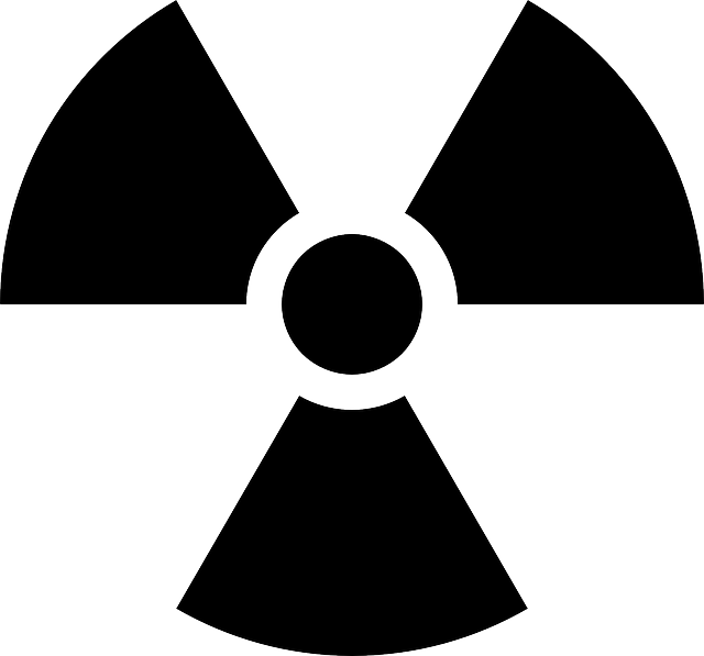 放射性 迹象 核 - 免费矢量图形