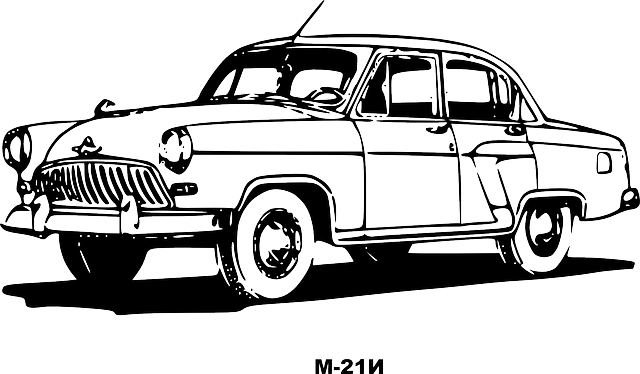 伏尔加 汽车 老的 - 免费矢量图形