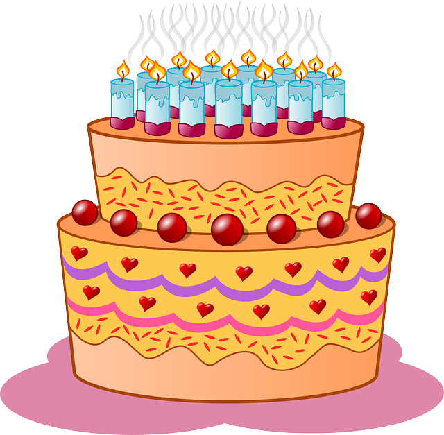 生日 蛋糕 蜡烛 - 免费矢量图形