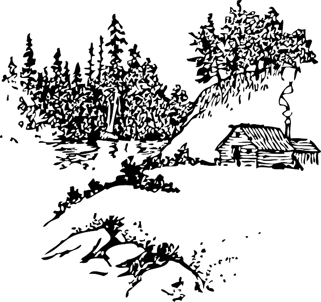 舱 山 树木 - 免费矢量图形