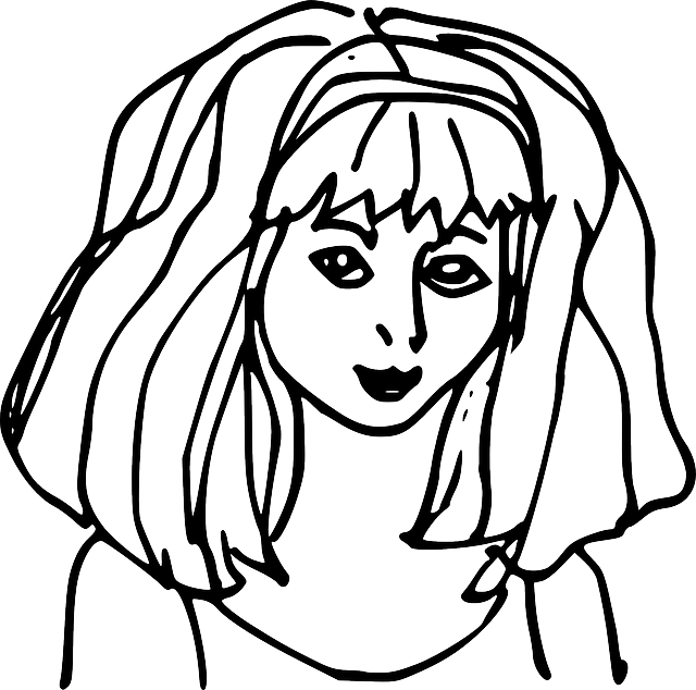 女孩 头发 长 - 免费矢量图形