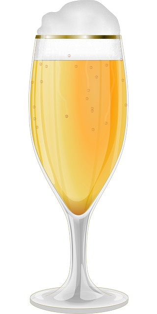 玻璃 香槟长笛 - 免费矢量图形