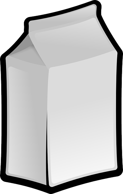 牛奶 纸盒 白色的 - 免费矢量图形