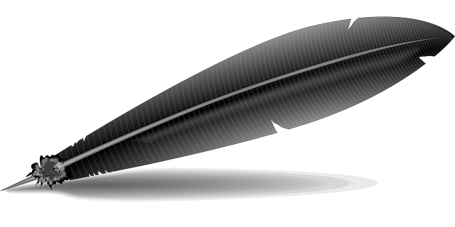 鹅毛笔 羽毛 钢笔 - 免费矢量图形