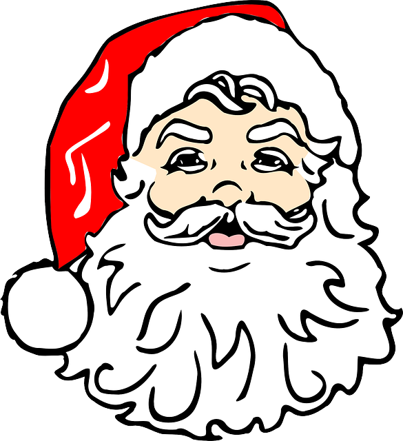 圣诞老人 克劳斯 脸 - 免费矢量图形