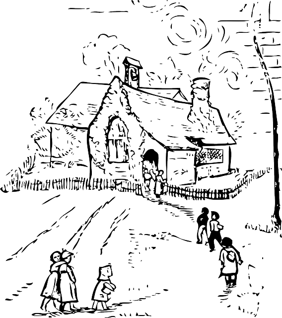 校舍 优质的 一间房 - 免费矢量图形