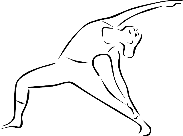 瑜伽 瑜伽姿势 三角体式 - 免费矢量图形