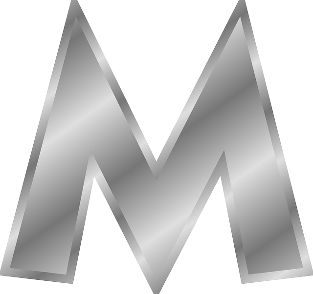 字母表 M 字母 - 免费矢量图形