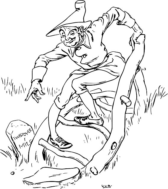 打油诗 卡通片 歪 - 免费矢量图形