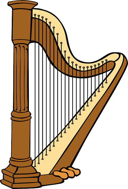 竖琴 仪器 音乐 - 免费矢量图形