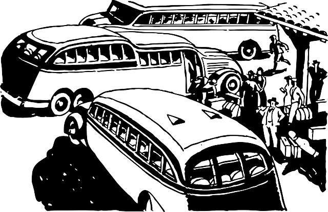 优质的 旅行 公共汽车 - 免费矢量图形