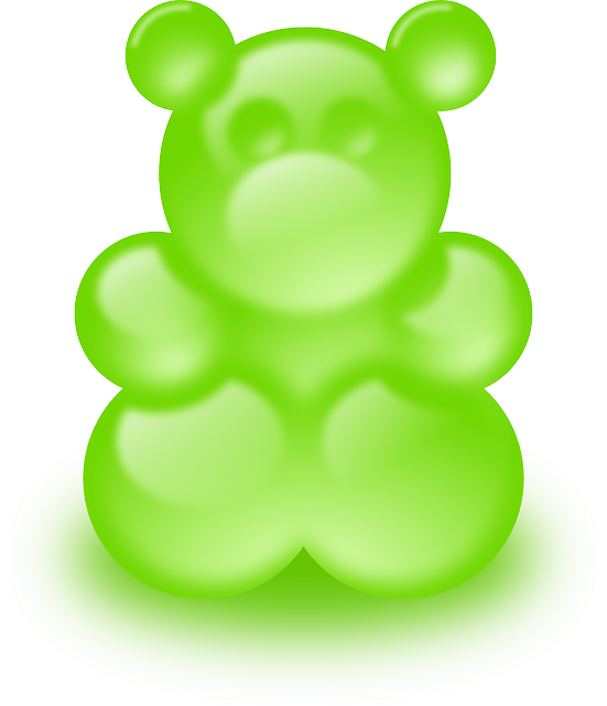 熊 绿色 软糖熊 - 免费矢量图形