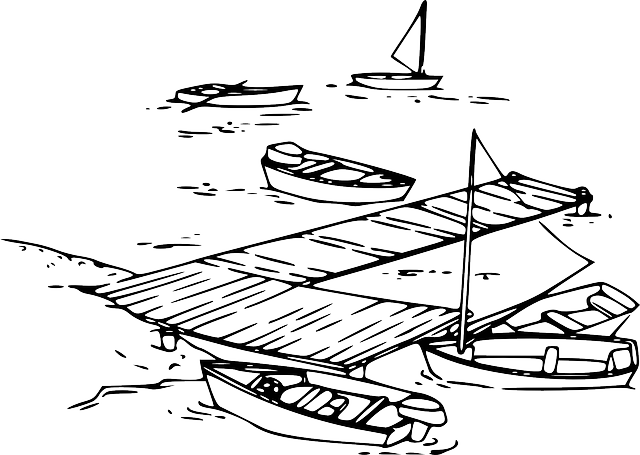 船 帆船 摩托艇 - 免费矢量图形
