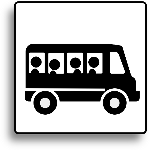 学童 城市公交车 公共汽车 - 免费矢量图形