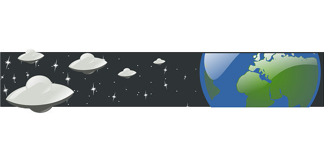 空间 入侵 飞碟 - 免费矢量图形