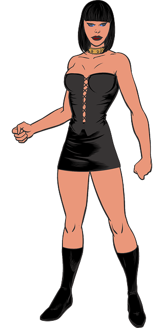 女士 强的 肌肉发达的 - 免费矢量图形