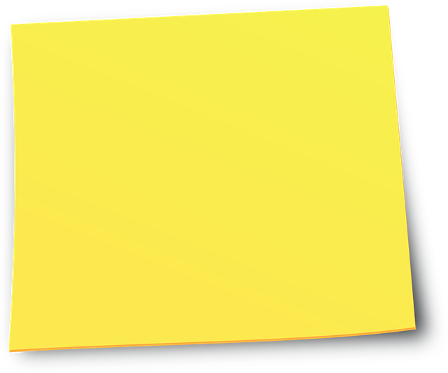 黄色 笔记 纸 - 免费矢量图形