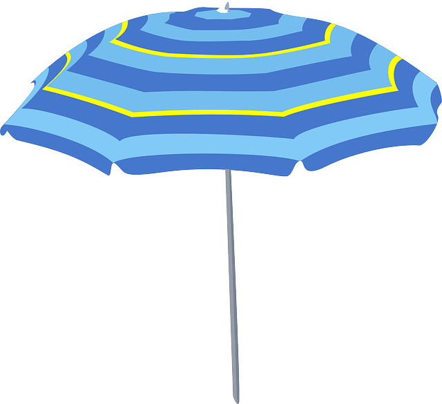 大的 雨伞 海滩 - 免费矢量图形