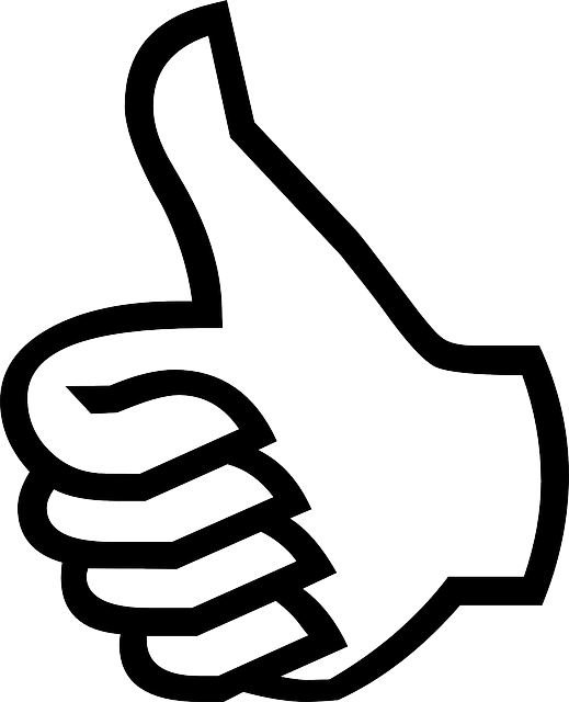 竖起大拇指 手 手势 - 免费矢量图形