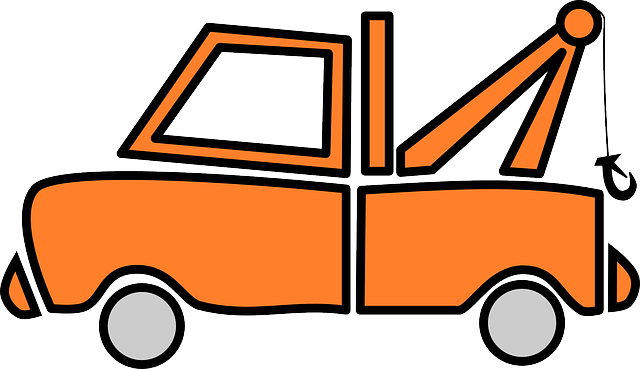卡车 橙色的 车辆 - 免费矢量图形