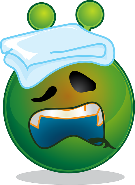 外星人 笑脸 生病的 - 免费矢量图形