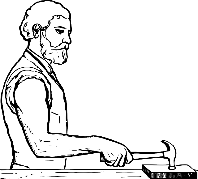 锤子 罢工 男性 - 免费矢量图形