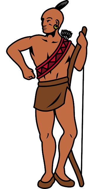 本国的 美国人 印度人 - 免费矢量图形