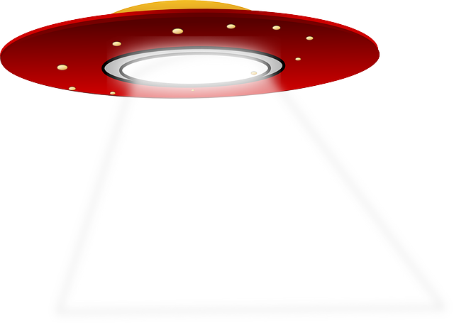 碟子 飞行 外星人 - 免费矢量图形