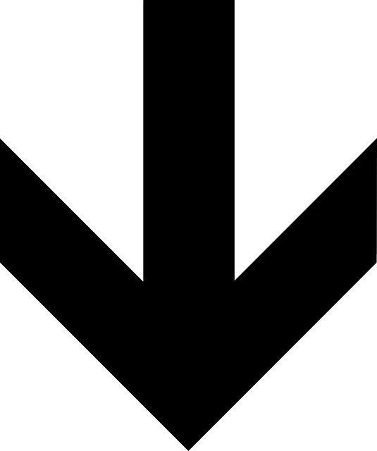 箭 下 方向 - 免费矢量图形