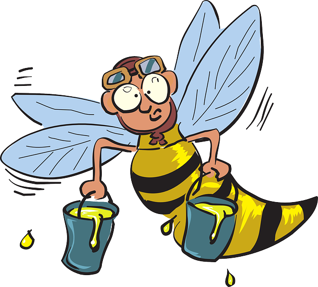 蜜蜂 飞行 保持 - 免费矢量图形