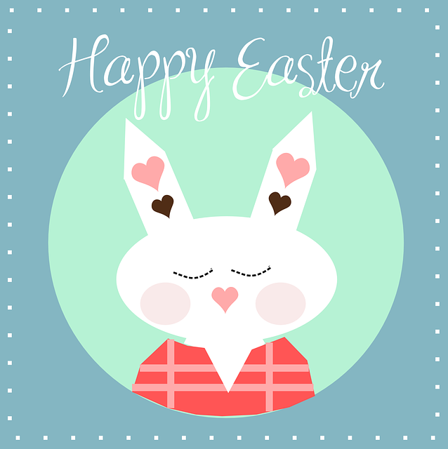 快乐的 复活节 兔子 - 免费矢量图形