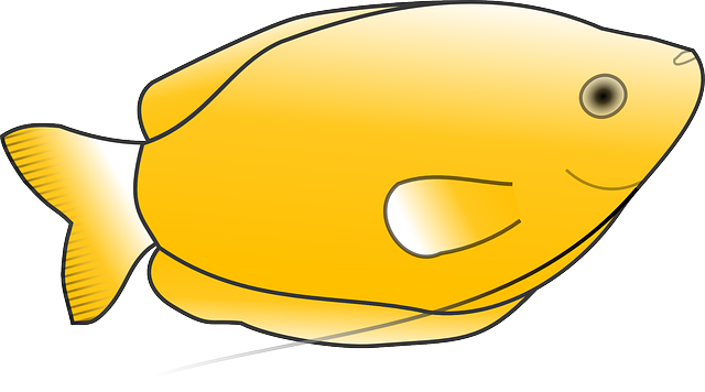 黄色 鱼 秤 - 免费矢量图形