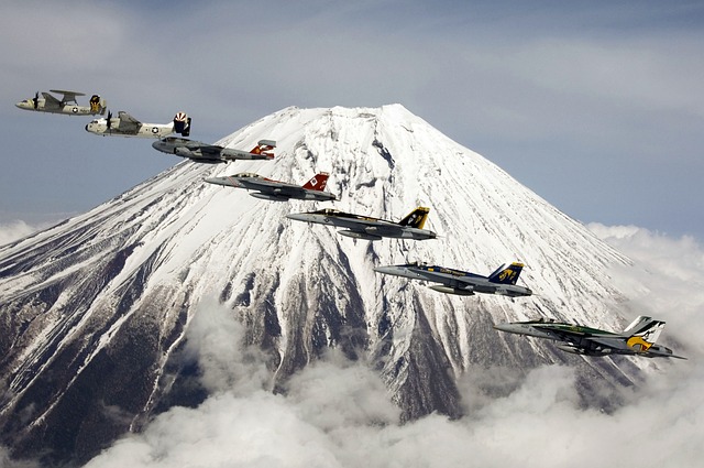 编队飞行 富邦美 富士山 - 上的免费照片