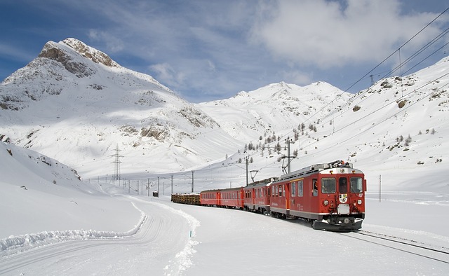 火车 铁路 雪 - 上的免费照片