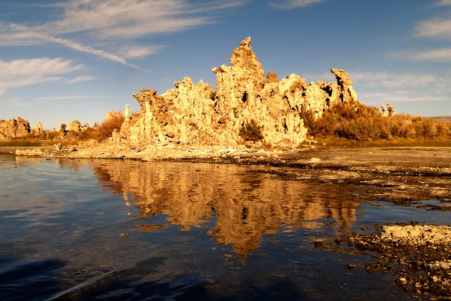 凝灰岩 莫诺湖 盐湖 - 上的免费照片