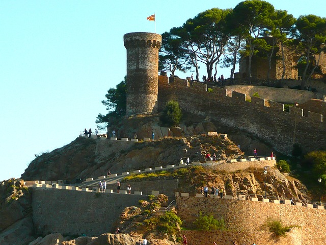 西班牙 城堡 Tossa De Mar - 上的免费照片